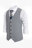 Load image into Gallery viewer, Single Breasted Slim Fit Striped Men&#39;s Suit Vest