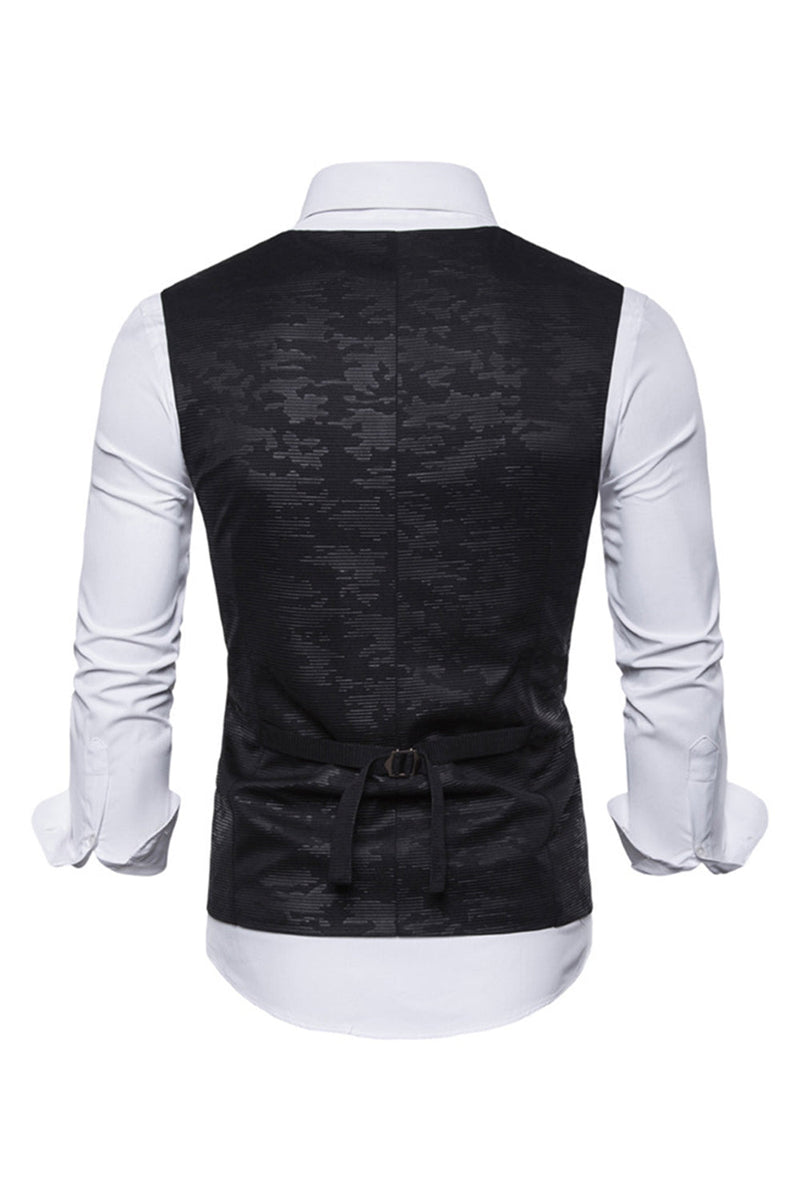 Load image into Gallery viewer, U Neck Double Breasted Men&#39;s Suit Vest