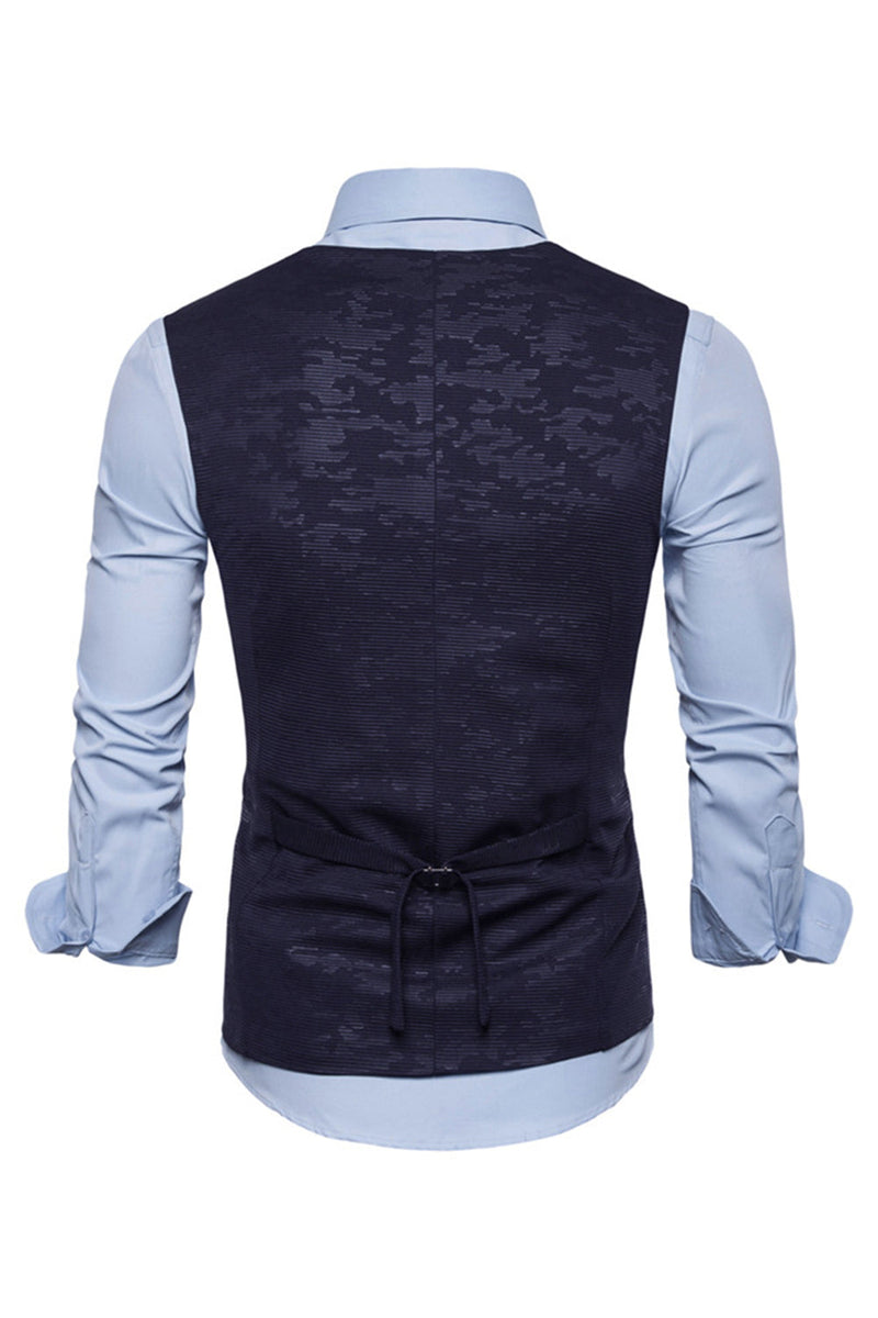 Load image into Gallery viewer, U Neck Double Breasted Men&#39;s Suit Vest