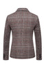 Load image into Gallery viewer, Brown Grid Business Blazer for Men