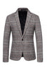 Load image into Gallery viewer, Brown Grid Business Blazer for Men