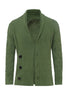 Load image into Gallery viewer, Green Shawl Collar Long Sleeves Men&#39;s Cardigan Sweater