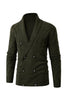 Load image into Gallery viewer, Grey Mens Casual Stand Collar Cardigan