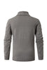 Load image into Gallery viewer, Grey Mens Casual Stand Collar Cardigan