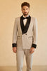 Load image into Gallery viewer, Grey Shawl Lapel Double Breasted 2 Piece Men&#39;s Suits