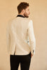 Load image into Gallery viewer, White Shawl Lapel Jacquard One Button Men&#39;s Prom Blazer