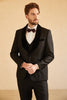 Load image into Gallery viewer, Shawl Lapel One Button Navy Wedding Suits For Men