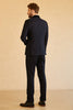 Load image into Gallery viewer, Shawl Lapel One Button Navy Wedding Suits For Men