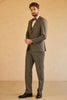 Load image into Gallery viewer, Grey Peak Lapel Men Wedding Suit