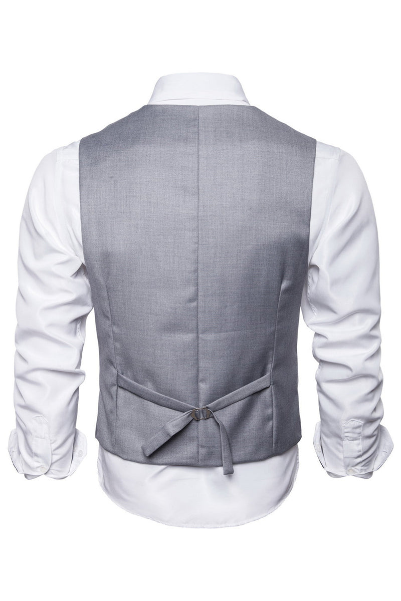 Load image into Gallery viewer, Shawl Neck Blue Double Breasted Men&#39;s Vest