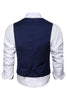 Load image into Gallery viewer, Shawl Neck Blue Double Breasted Men&#39;s Vest