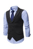 Load image into Gallery viewer, Peak Lapel Single Breasted Woolen Men&#39;s Vest