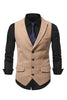 Load image into Gallery viewer, Peak Lapel Single Breasted Woolen Men&#39;s Vest