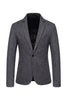 Load image into Gallery viewer, Khaki Plaid One Button Men&#39;s Blazer