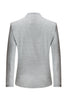 Load image into Gallery viewer, Grey Knitted Notched Lapel Men&#39;s Blazer