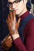 Load image into Gallery viewer, Black Leather Buckled Winter Gloves For Men