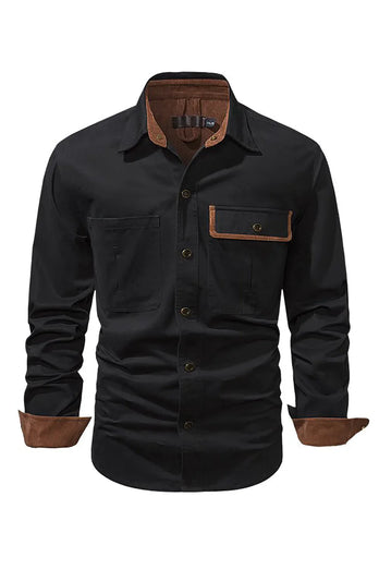 Men's Workwear Washed Cotton Shirt