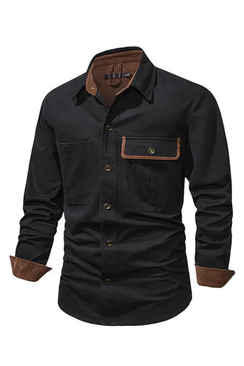 Men's Workwear Washed Cotton Shirt