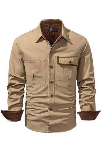 Men's Workwear Washed Cotton Shirt