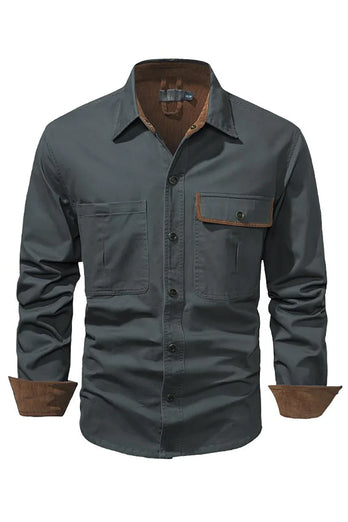 Men's Workwear Washed Cotton Shirt