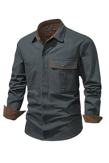 Men's Workwear Washed Cotton Shirt