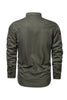 Load image into Gallery viewer, Men&#39;s Workwear Long Sleeve Army Green Plus Size Shirt