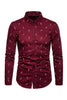 Load image into Gallery viewer, Feather Print Men&#39;s Long Sleeve Plus Size Shirt