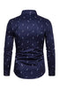 Load image into Gallery viewer, Feather Print Men&#39;s Long Sleeve Plus Size Shirt