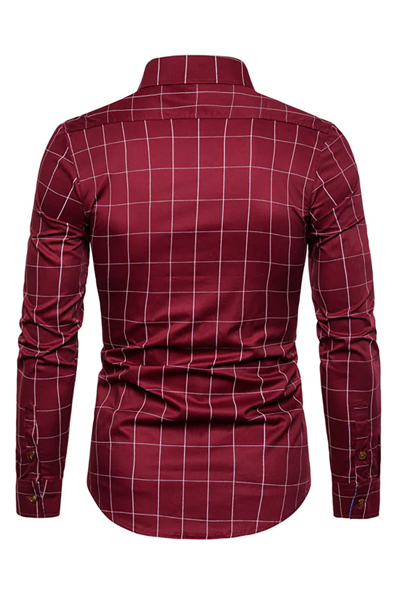 Load image into Gallery viewer, Plus Size Business Slim Square Neck Men&#39;s Shirt