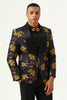 Load image into Gallery viewer, Yellow Flower Shawl Lapel Jacquard Men&#39;s Prom Blazer