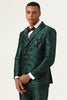 Load image into Gallery viewer, Green Jacquard Double Breasted 2 Piece Men&#39;s Suits