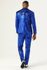 Load image into Gallery viewer, Sparkly Royal Blue Sequins 3 Piece Men&#39;s Prom Suits