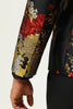 Load image into Gallery viewer, Black Flower Jacquard Men&#39;s Prom Blazer