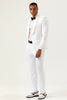 Load image into Gallery viewer, White Jacquard Shawl Lapel 2 Piece Men&#39;s Prom Suits