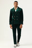 Load image into Gallery viewer, Dark Green Velvet 2 Piece Men&#39;s Prom Suits