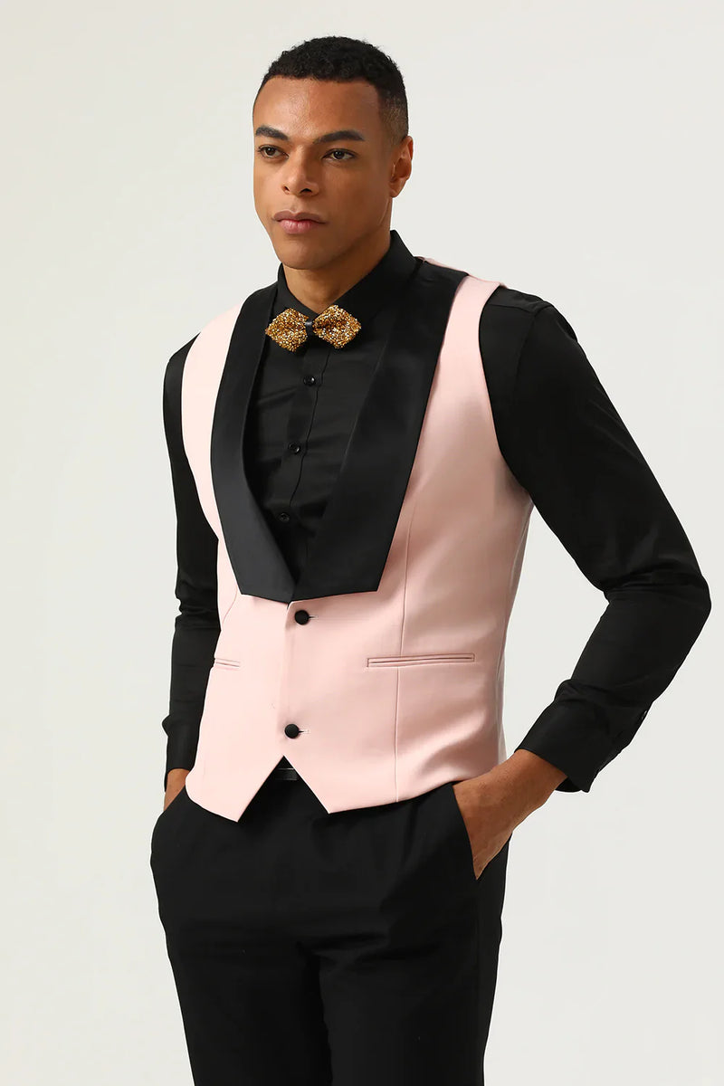 Load image into Gallery viewer, Pink Shawl Lapel 3 Piece Men&#39;s Prom Suits