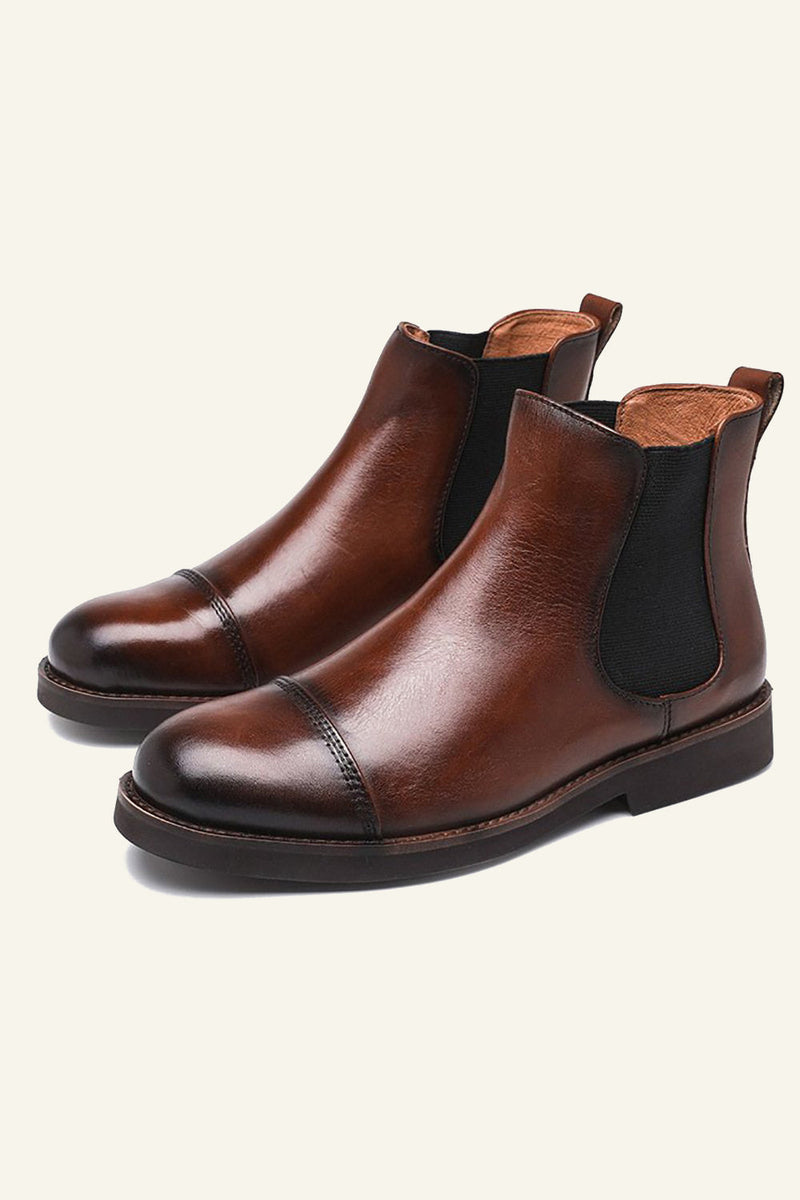 Load image into Gallery viewer, British Middle Top Men&#39;s Chelsea Leather Boots