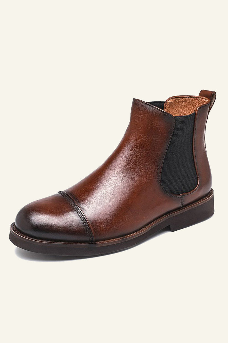 Load image into Gallery viewer, British Middle Top Men&#39;s Chelsea Leather Boots