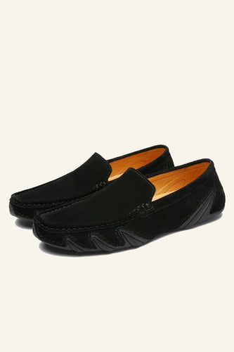 Nubuck Leather Men's Peas Shoes