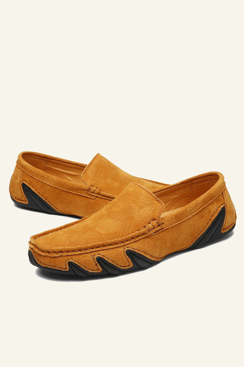 Load image into Gallery viewer, Nubuck Leather Men&#39;s Peas Shoes