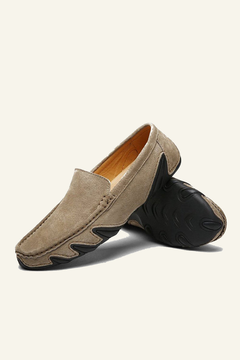 Load image into Gallery viewer, Nubuck Leather Men&#39;s Peas Shoes