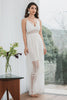 Load image into Gallery viewer, Spaghetti Straps Lace Summer White Graduation Dress