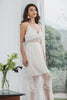 Load image into Gallery viewer, Spaghetti Straps Lace Summer White Graduation Dress