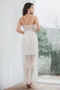 Load image into Gallery viewer, Spaghetti Straps Lace Summer White Graduation Dress