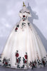 Load image into Gallery viewer, White Strapless Quinceanera Dresses with Appliques