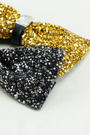 Golden Adjustable Bow Tie Formal Tuxedo Bowtie