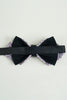 Load image into Gallery viewer, Black Rhinestones Adjustable Party Bow Ties