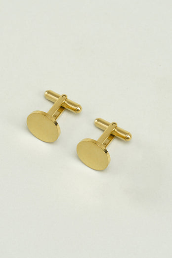 Men Golden Tuxedo Cufflinks