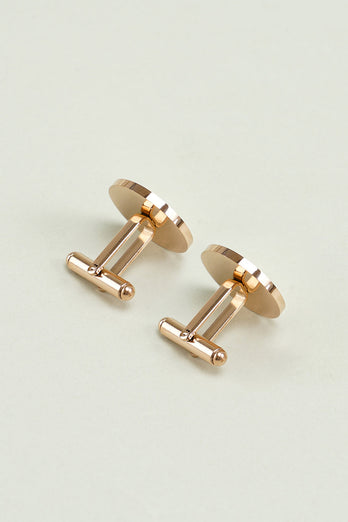 Men Golden Tuxedo Cufflinks