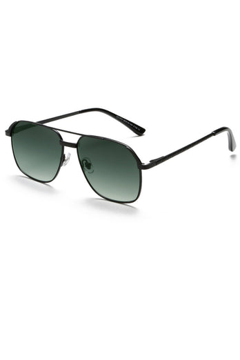 Men's Metal Square Double Bridge Sunglasses